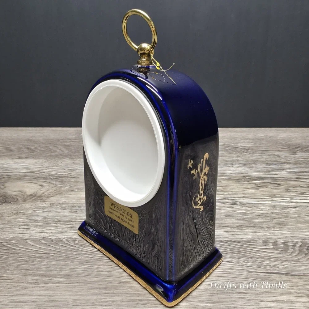 Vintage Westclox Clock - Handmade - Beautiful Blue - Collection Piece  - Rare‎